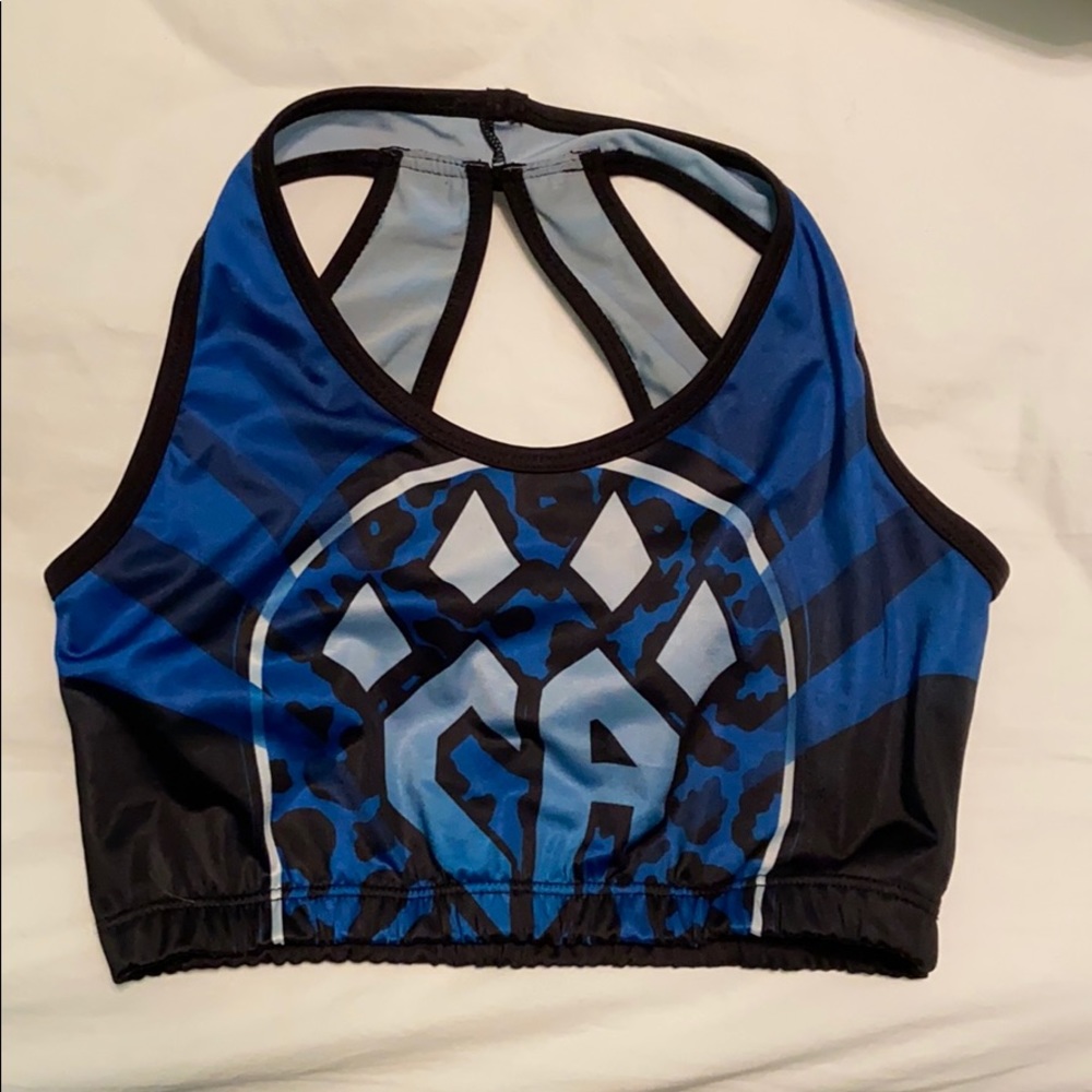 Cheer athletics sports bra